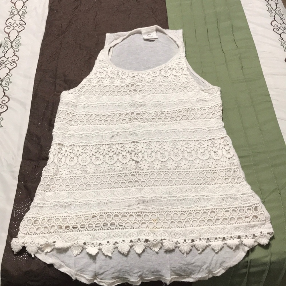 Crocheted tank top